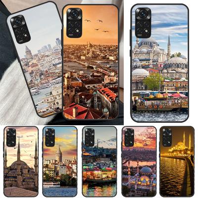Turkey Istanbul Scenery Building Case For Xiaomi Redmi Note 11 10 Pro 8 9 9S 10S 11S 9A 9C 10A 10C K40 K50 Gaming Cover