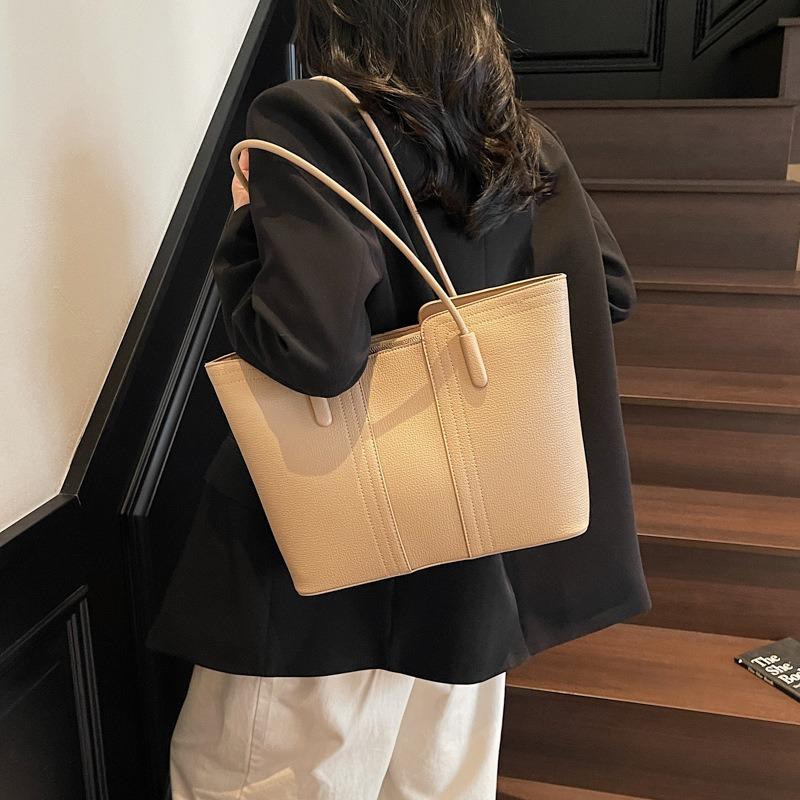 Large-capacity Commuter Bag for Women's New High-end Sense Simple and Versatile Single Shoulder Underarm Tote Bag