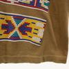 OLD 90s native pattern Short sleeve T-shirt Brown Single stitch Men's Used