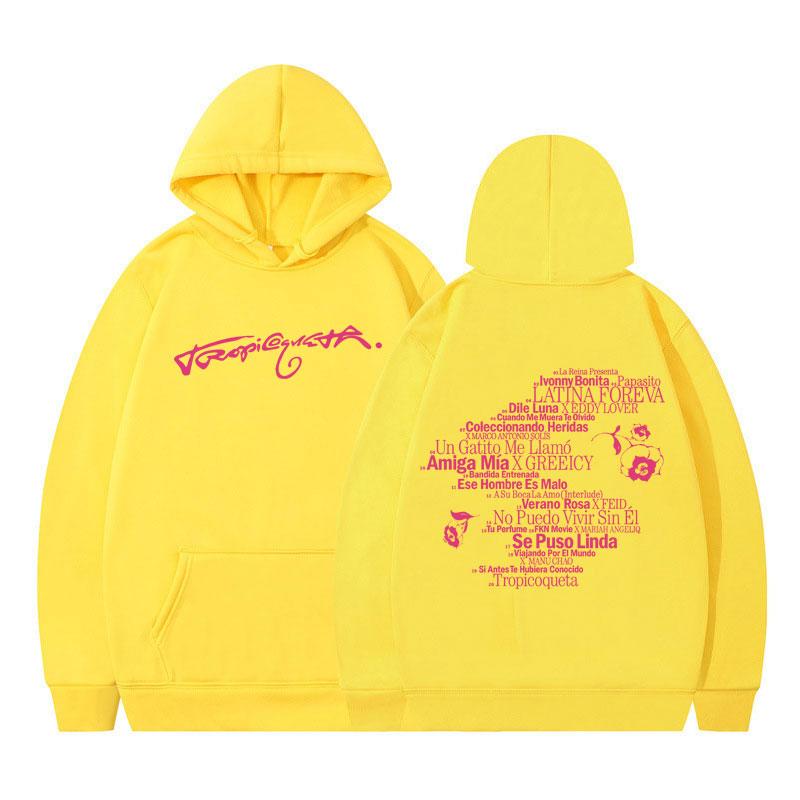 Singer Karol G Tropicoqueta 2025 Album Hoodie Women Fashion Sweatshirts Long Sleeves Casual Oversized Hoodies Streetwear