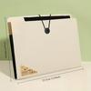 High-Quality Black File Folder - Stylish Organizer for Office Items, Color-Coded Dividers for Easy Sorting,Perfect for Workplace