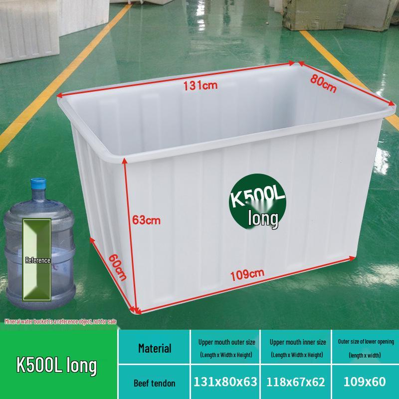 Tanque de Agua de Plástico Grueso Rectangular Grande para Piscicultura, Acuicultura y Almacenamiento