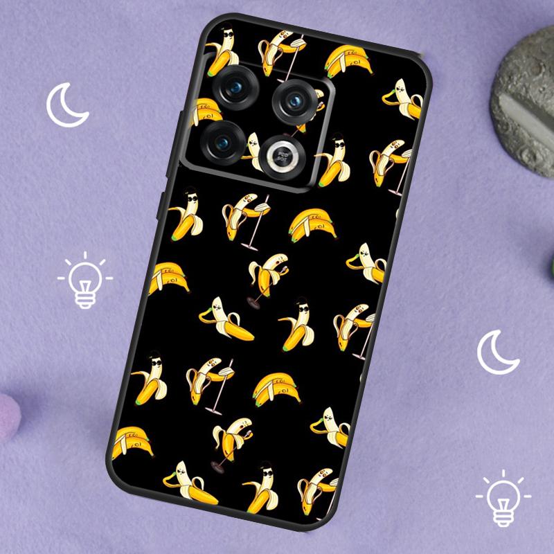 Memes Cartoon Funny Banana Case For OnePlus 13R 12R 10R 13T 15 13 12 11 8T 10T Nord CE 4 3 2 Lite N20 N30 Nord 5 Cover