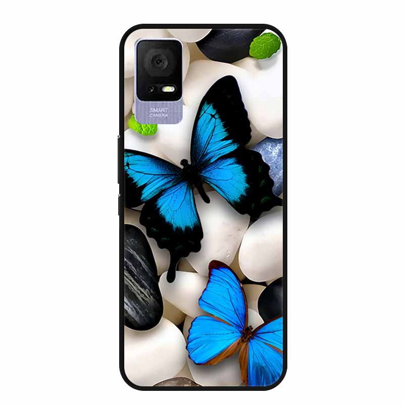 For TCL Ion V Case IonX Painted Cat Soft TPU Black Silicone Phone Cases for TCL Ion X Cover Fundas IonV Coques for TCLIonX Bags