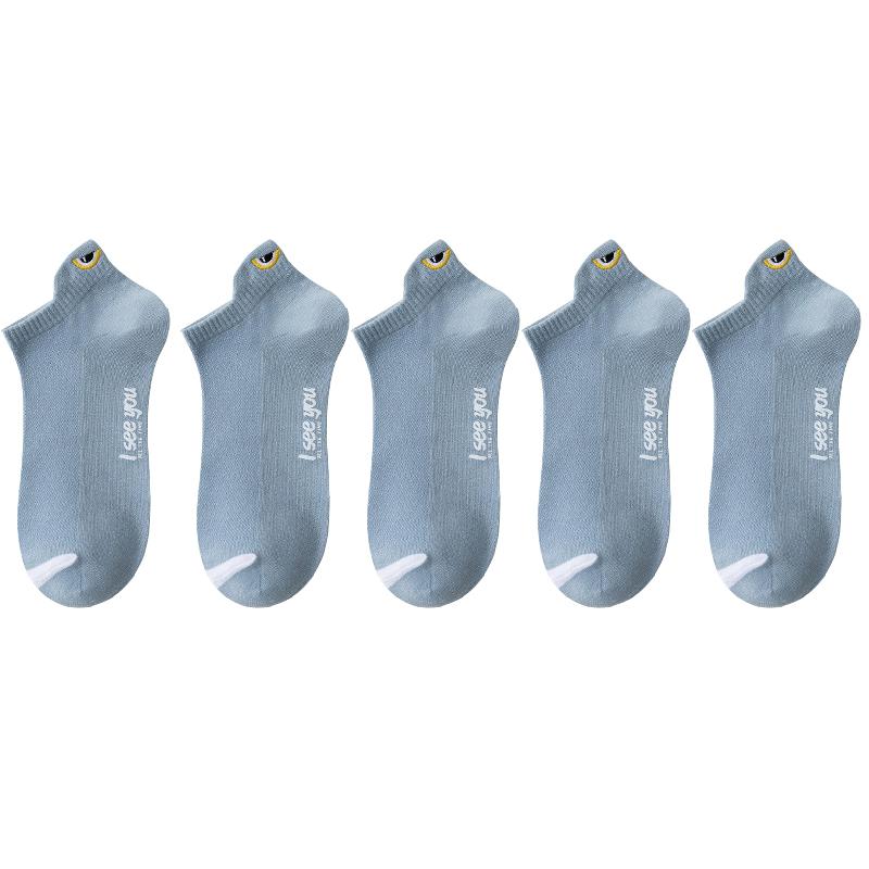 5/10 пар мужских коротких носков, носков-лодочек до щиколотки, дышащих повседневных спортивных носков, женских летних тонких носков с низкой посадкой One Size