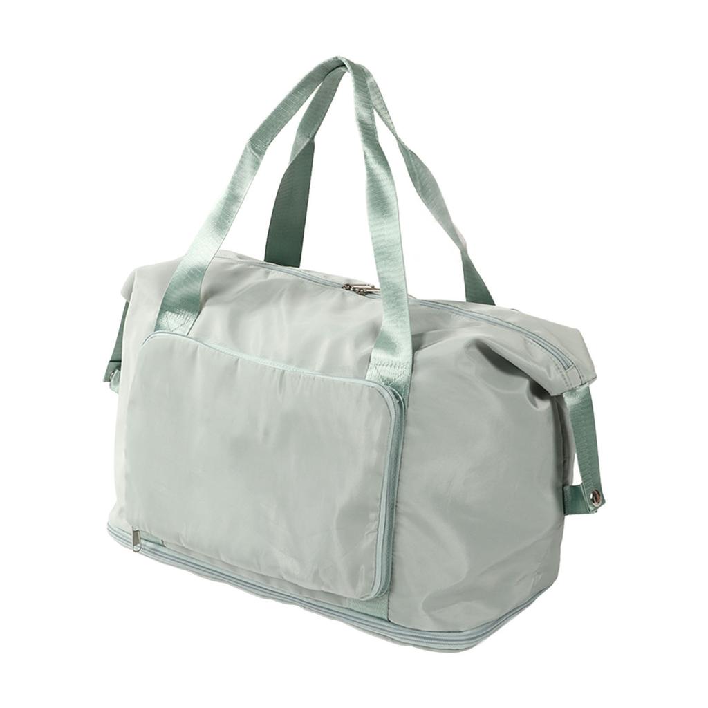 Wasserdichte Sporttasche mit Nass-Trocken-Trennung, Sport-Handtasche, großes Fassungsvermögen, faltbare Reisetasche, Grün