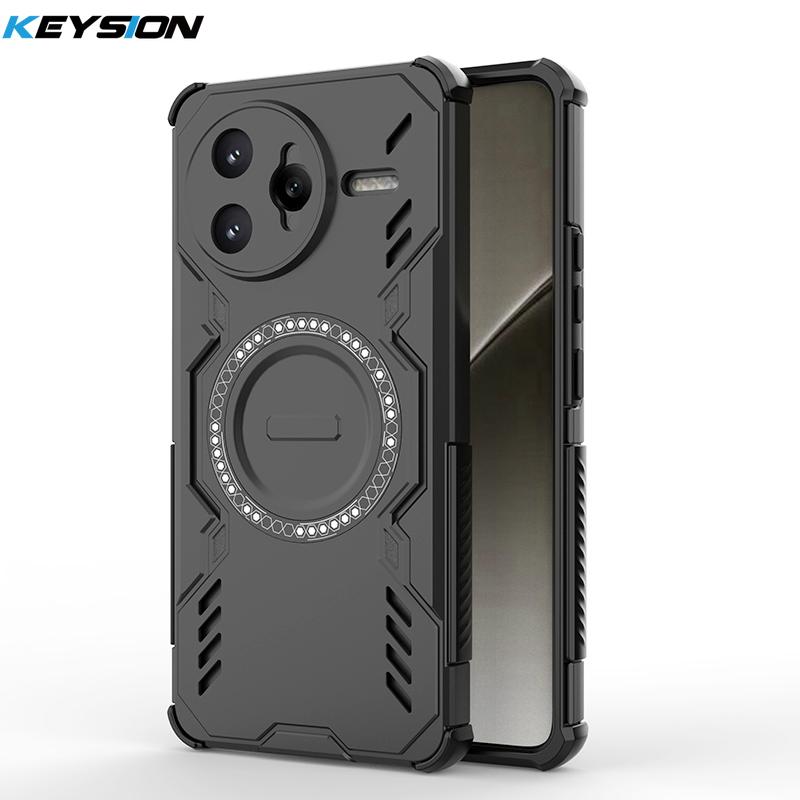 KEYSION Hollow Heat Dissipation Case for POCO F7 Pro F7 Ultra Magnetic Cooling Shockproof Phone Cover for Xiaomi POCO F7 Ultra