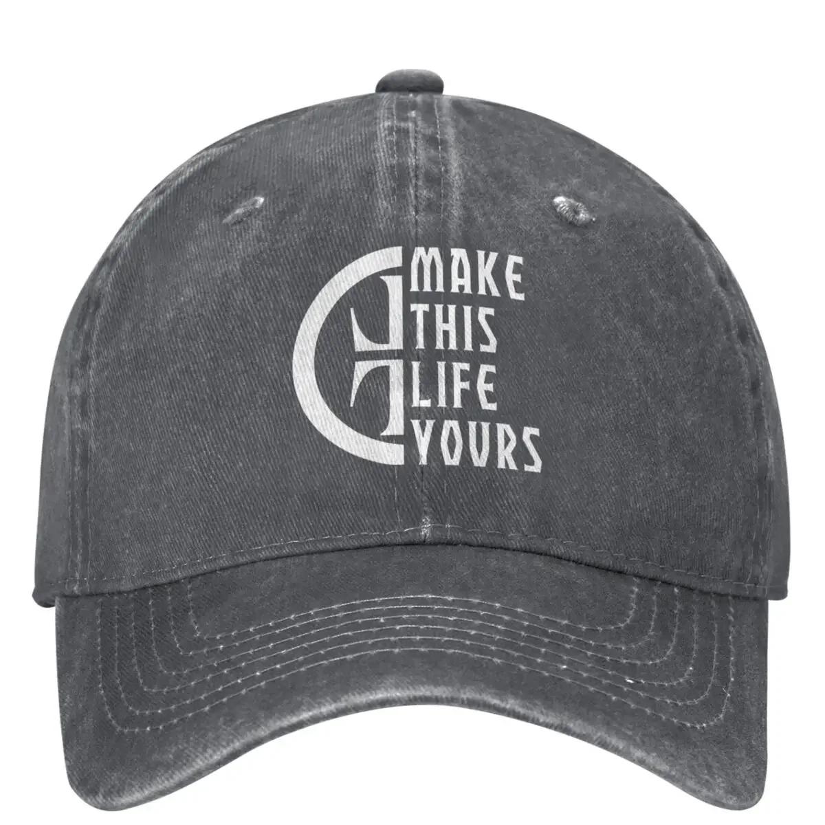

Take That This Live Tour This Life Make Yours Merchandise Unisex Style Baseball Caps Distressed Denim Caps Hat One Size
