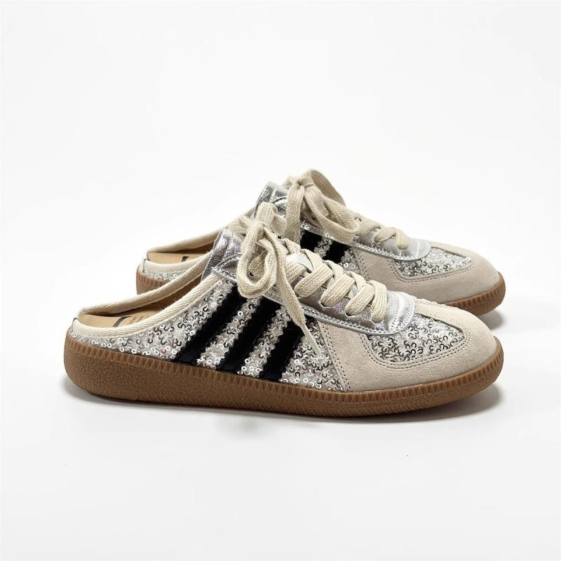 

Корейская версия показывает маленькие ножки, ретро 3542 сумка на голову, полушлепанцы, женская летняя обувь, женские пайетки, одна нога, крутые шлепанцы, ленивая обувь 35 серебряный