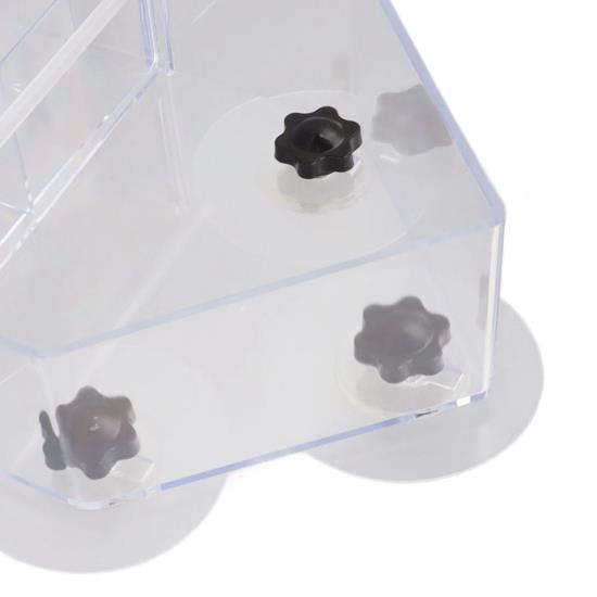 Window Bird Feeder Detachable Tray Transparent Durable Lightweight Birds Feeders with 3 Strong Suction Cups for Home 