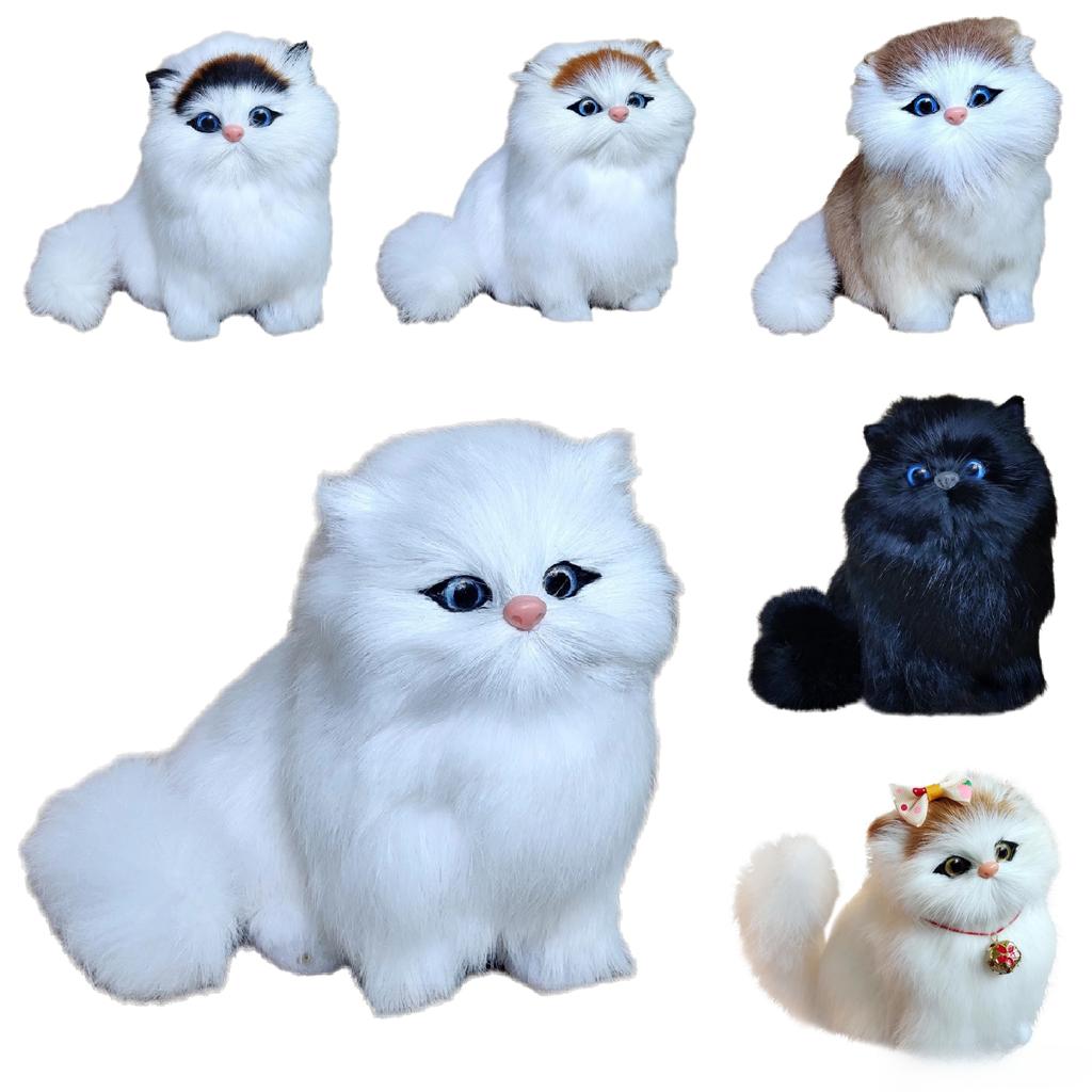 Cat Pet Simulated Plush Toy Role Play Room Decoration Birthday Collection Gift