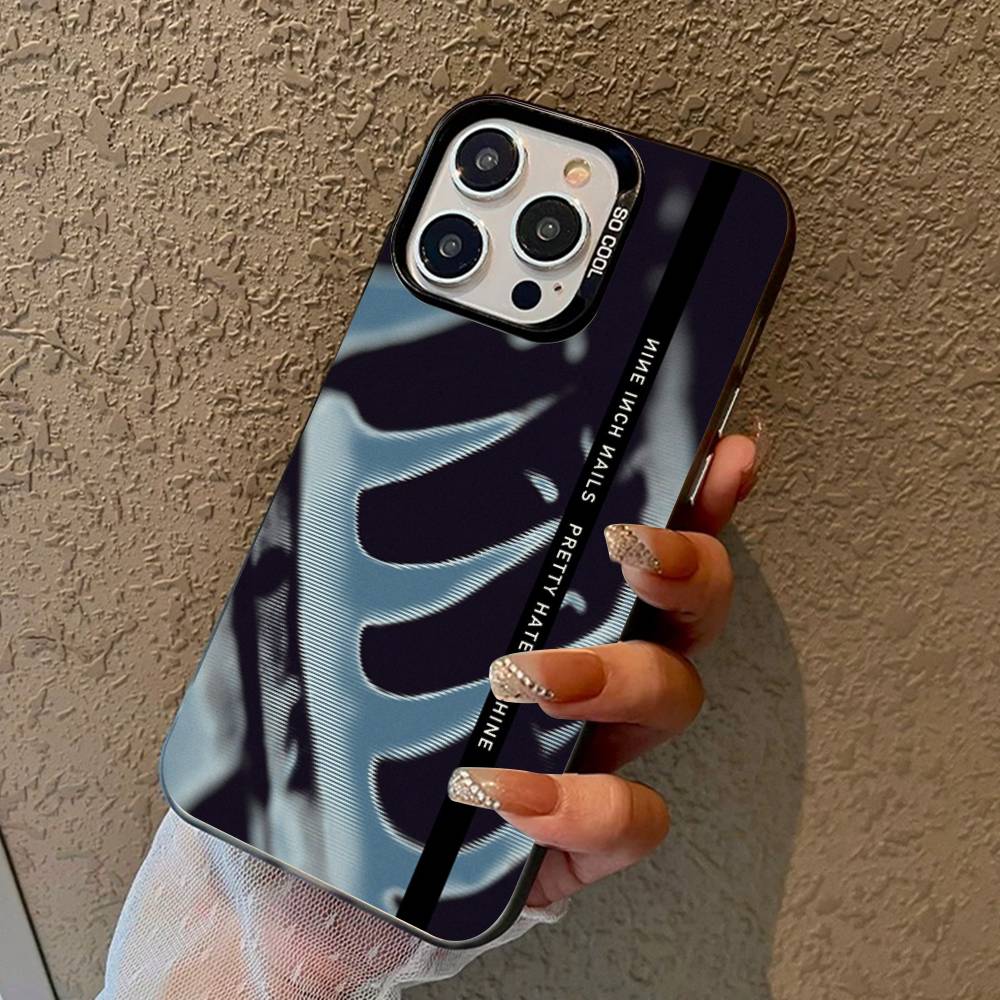 Industrial Rock Nine Inch Nails Band For IPhone 17 16 15 14 13 12 11 Pro Max Plus Matte Color Back Phone Cover