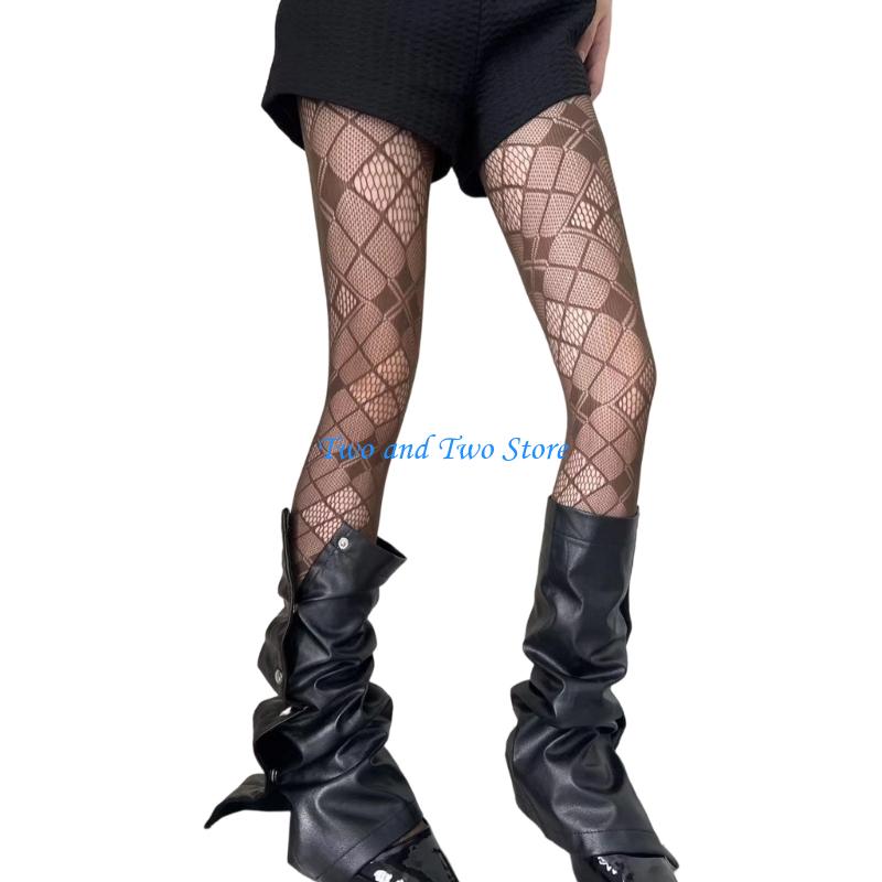 HX6F Patterned Stockings Leggings,High Waist Tights Stockings for Women,Fishnets Thigh High Stockings Pantyhose XXXS