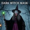 Prodyšná Halloweenská Čarodějnická Maska Lehká Čarodějnická Maska s Kloboukem Strašidelný Dům