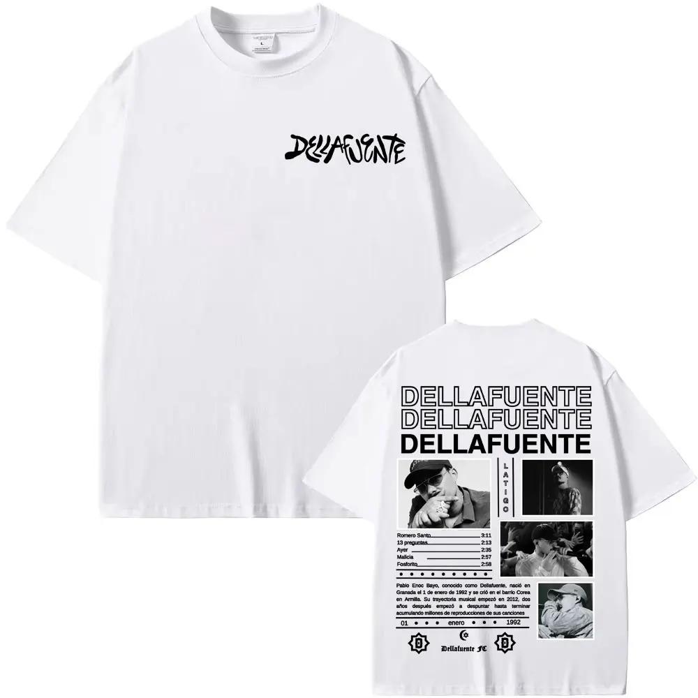 

Rapper Dellafuente New Album 2025 Tour T-shirts Men Women Harajuku Gothic Hip Hop Punk T Shirt Fashion Casual T-shirt 4XL