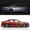 2PCS Flame Graphic Car Body Side Stickers Racing Sports Stripes Vinyl Decals Self-adhesive Auto Decorative Stickers Accessories