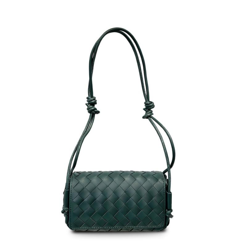 Genuine Leather Mini Square Crossbody Bag