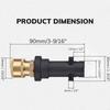 Multifunctional 5in1/6in1 Quick Connect Adapter High Pressure Turbo Nozzle Adapter High Pressure Washer Nozzles