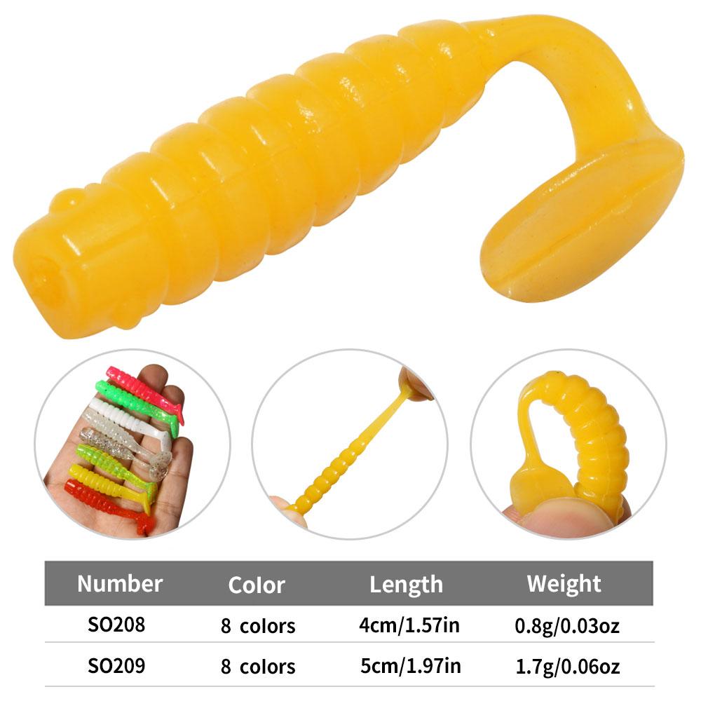 15 pièces/Leurre souple en silicone Pièce Appât artificiel 4cm/5CM 1g Articles pour la pêche Pêche en mer Rockfishing Swimbait Wobblers