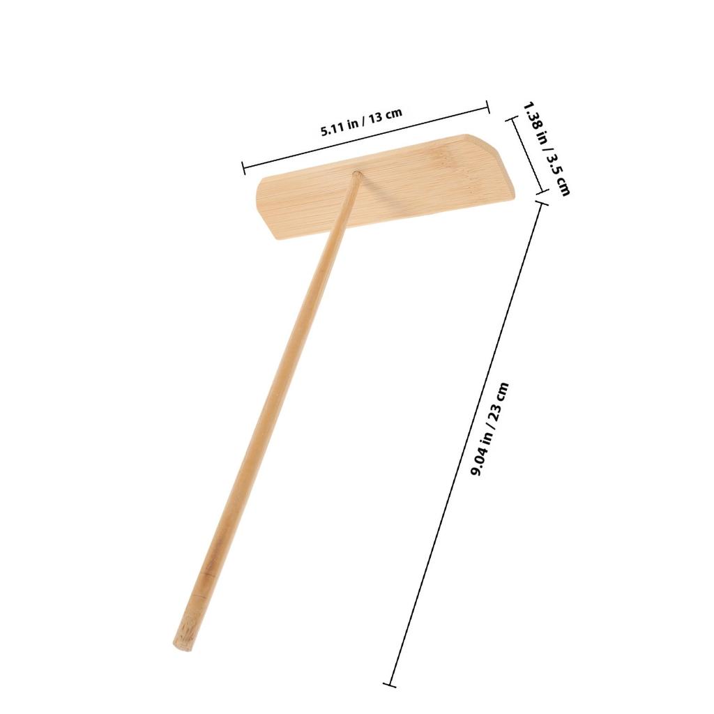 Crepe Spreader Bamboo Pancake Scraper Pancake Spreader 23x13x3.5cm Kitchen Tool for Baking Pancakes Crepes Kitchen Tools