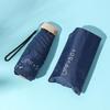 Ultra-Light Five-Fold Umbrella: UV Protection Sunscreen, Anti-Ultraviolet, Rain or Shine, Folding Black Glue Sunshade.