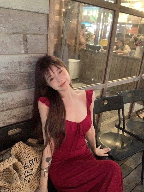 Gentle Wind White Suspender Halter Dress Children's Summer New Seaside Fairy Beautiful Long Dress