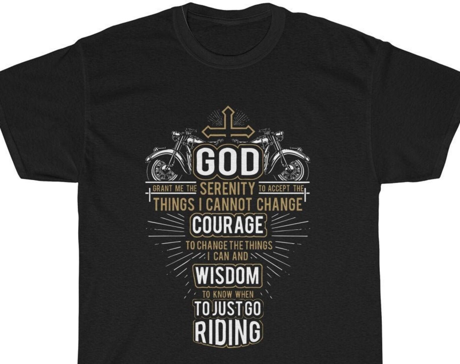 Christian Biker Serenity Prayer T shirt XL
