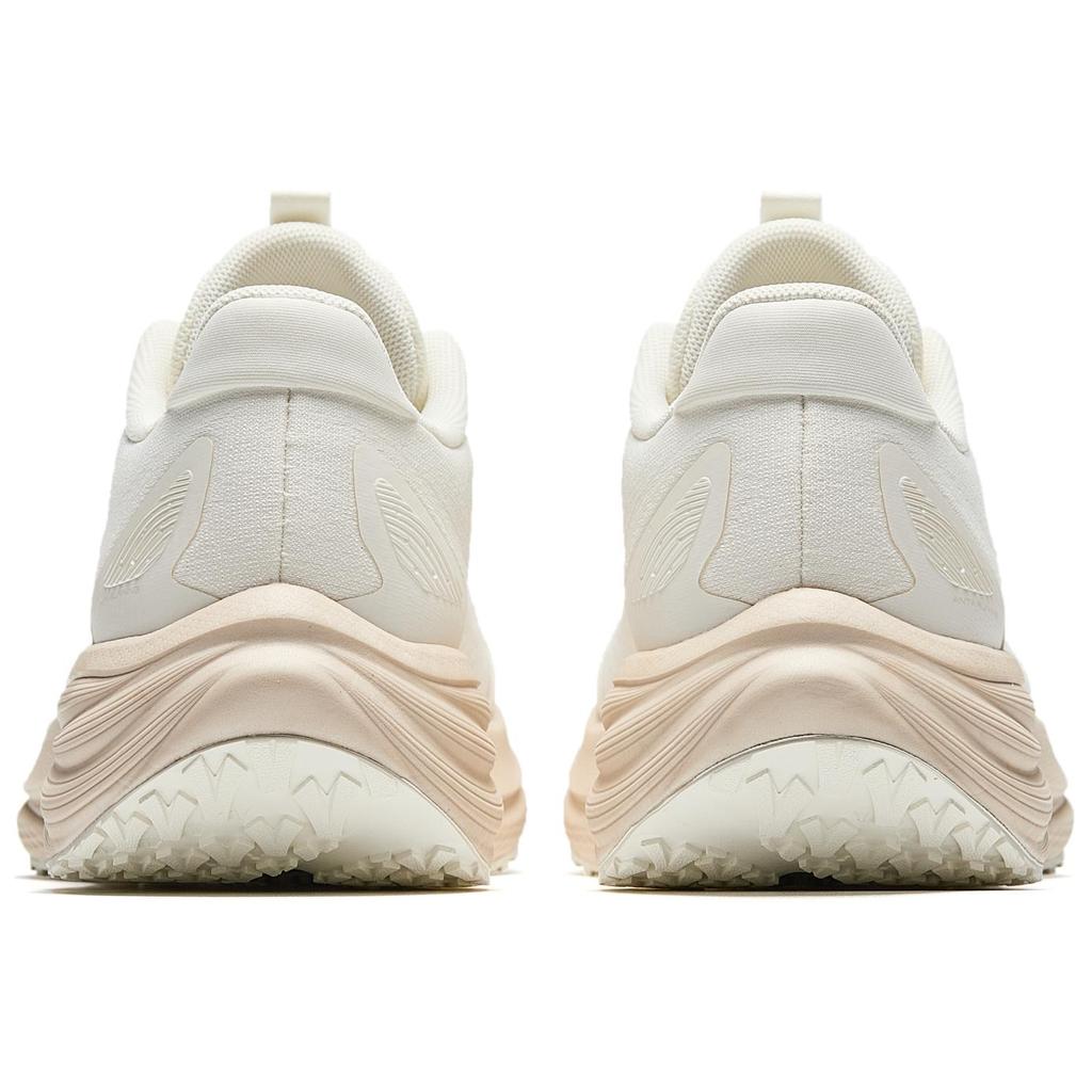 Anta Cushioned Height Increase Wear-Resistant Lightweight Breathable Low-Top Casual Running Shoes Women's White
