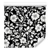Wallpaper Black and White Flowers Graphite, Gray Background 50x1000