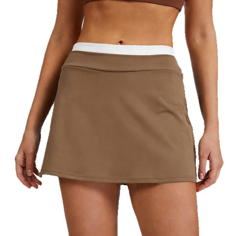 Breathable Anti-Exposure Tennis & Yoga Skirt with Pockets - Quick-Dry, Outdoor Fitness Wear