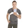 Maglietta Portabebè da Uomo Misto Cotone Scollo a V Manica Corta Maglietta da Papà per Portare il Bambino T-shirt per un Genitorialità Confortevole Cura del Bambino