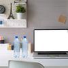Double-Slot Acrylic Water Cup Rack Display Beverage Storage Organizer Kitchen Cabinet Cup Holder Acrylic Drink