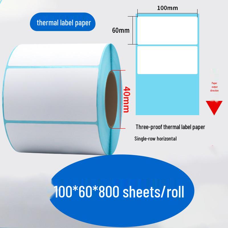 Durable Self-Adhesive Thermal Label Paper for Electronic Scales - Barcode Stickers (Sizes: 80x60, 50x40, 30)