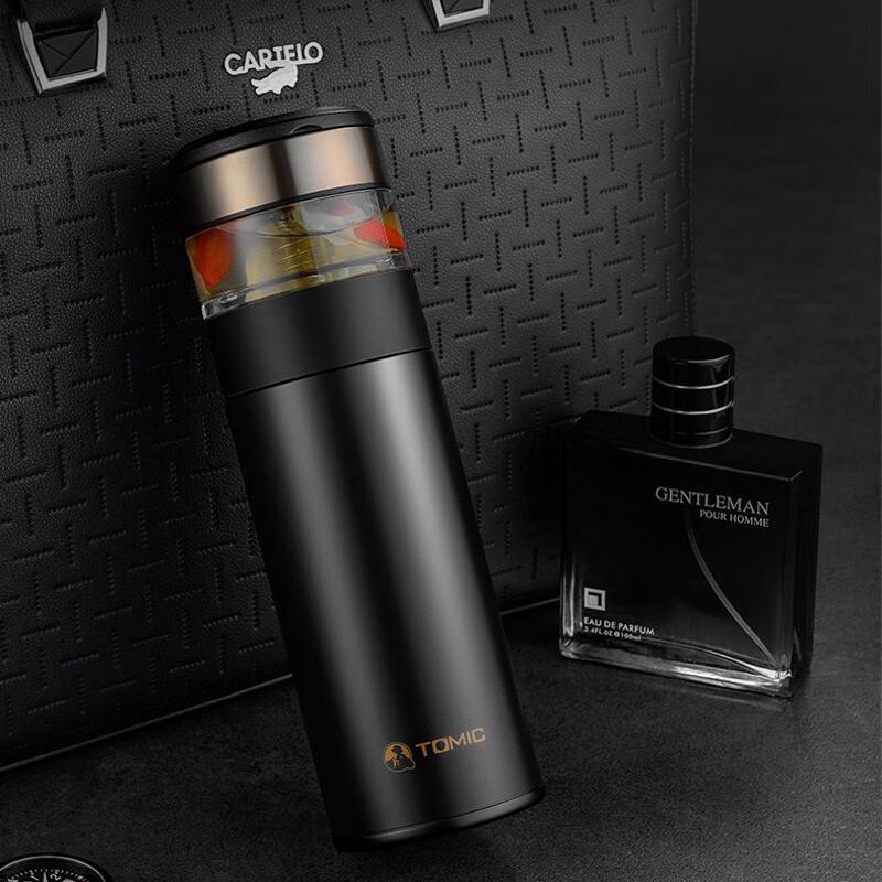 TOMIC 316 Stainless Steel Ceramic-Lined Tea Infuser Insulated Bottle