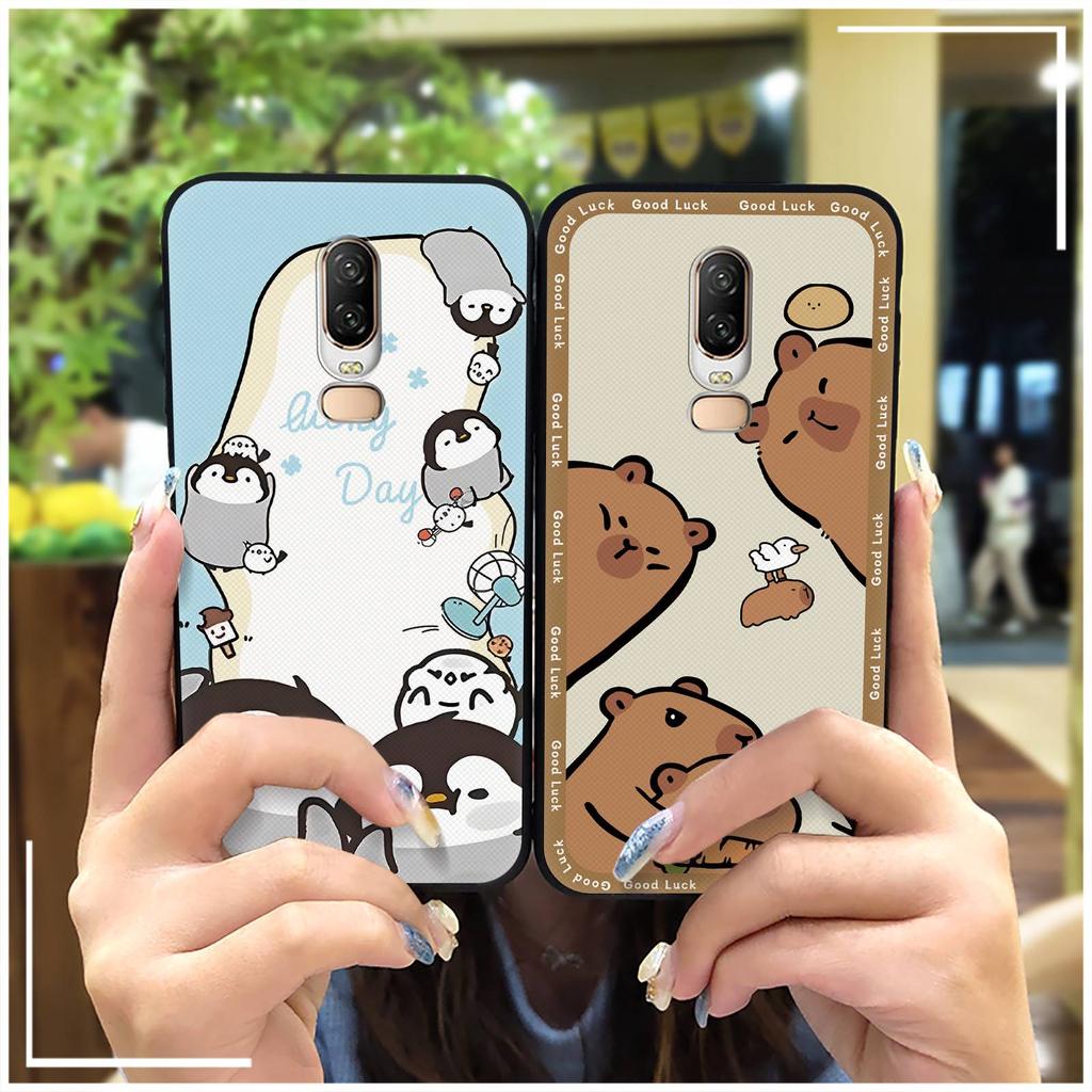 Nárazuvzdorné Vodotěsné Pouzdro na Telefon Pro OnePlus 6/1+6 Odolné proti Nárazům Silikonové Prachotěsné Graffiti Kreslené Zvířata Roztomilé Odolné