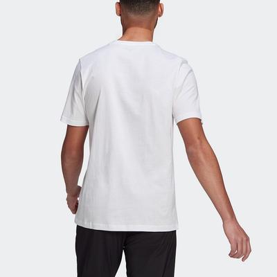 T-shirts ESSENTIALS Homme Blanc Col Rond Coupe Droite Modérée GL0058