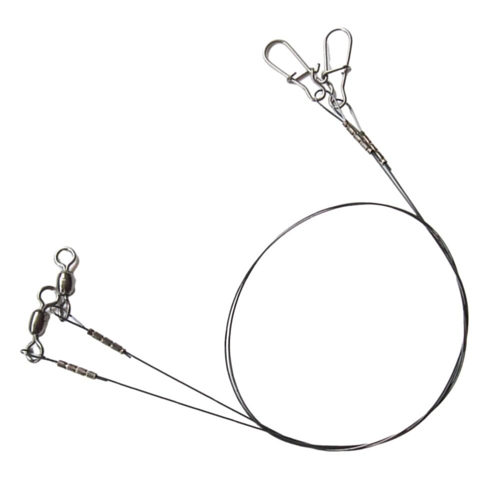 

Погодоустойчивые рыболовные поводки Ti Wire Compact Duo-Lock 30cm 14kg