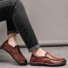 Men's Handmade Leather Shoes Casual Slip On Loafers Men's Flats Moccasins
