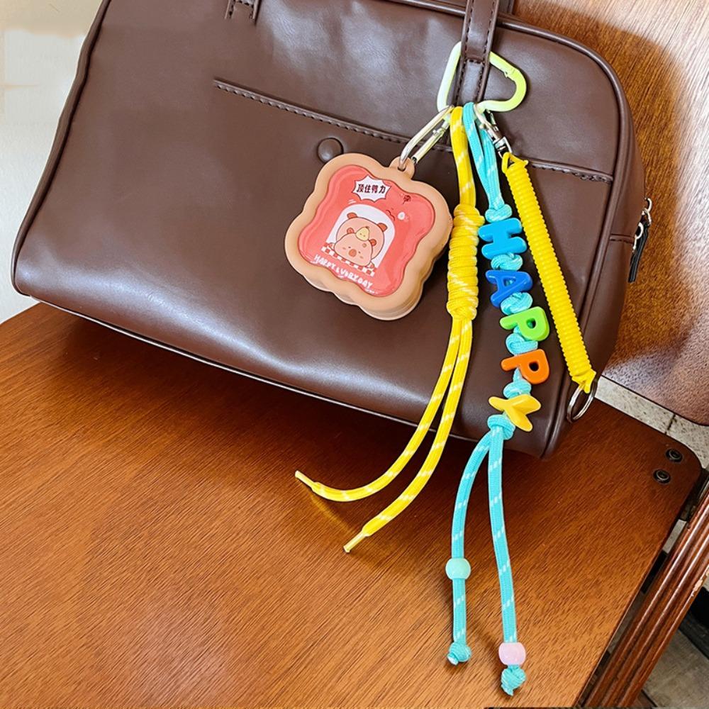 

Мини-сумка для хранения капибары, подвеска, дофаминовая силиконовая сумка, брелок для ключей, на каждый день Style G