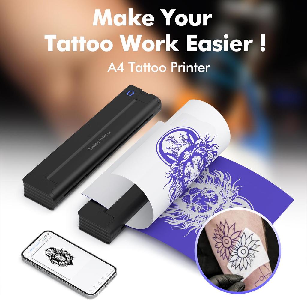 A4 Bluetooth Wireless Tattoo Thermal Printer