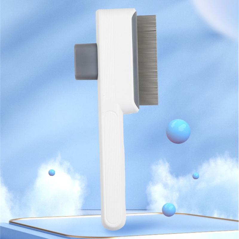 SelfCleaning Pet Detangling Brush Fine Teeth Hair Comb For Small to Large Dog Loose Furs Deshedding Grooming Tool 2pcs