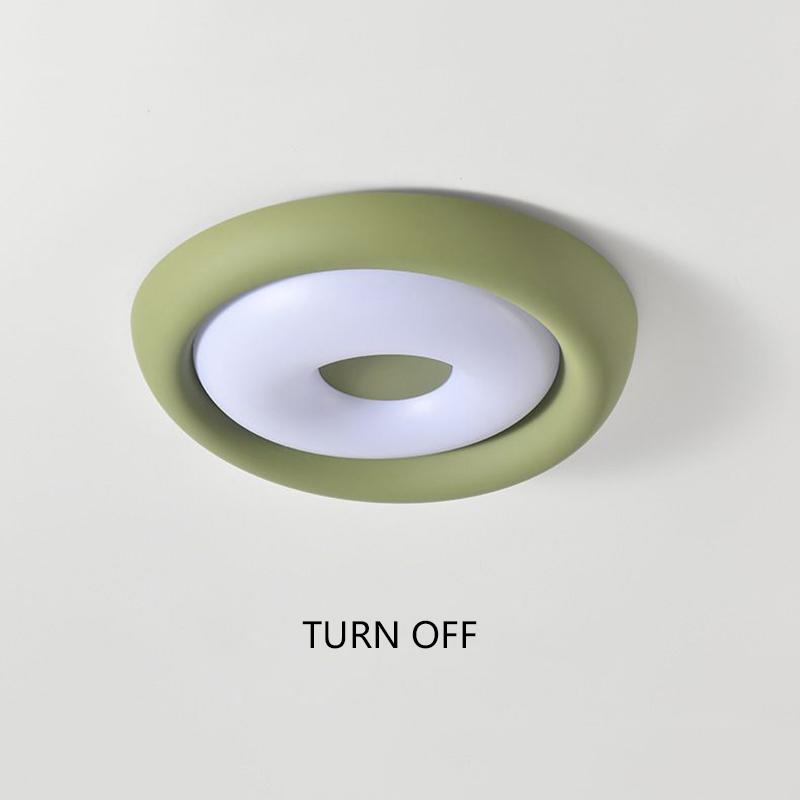 Modern Led Ceiling Light Green Surface Mounted Ceiling Lamp Bedroom Living Room Brightness Panel Light