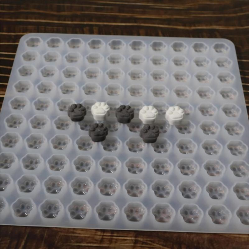 Silicone Nail Art Mold Perfect Accessories Nail Decorative Mold Cats Paws Pattern Silicone Texture for Various Nail Types