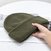 Women's Large Wool Knit Hat | Korean Style, Face-Framing, Solid Color - Trendy Postpartum Beanie