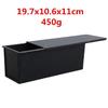 Black Non-Stick Bread Loaf Meatloaf Pan Box With Lid Iron Toast Mold Kitchen Bakeware Bread Loaf Pate Toast Cakes Baking