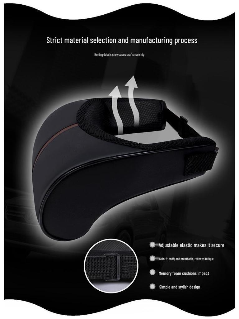 Car Headrest & Lumbar Support Memory Foam Pillow Set