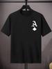 Pocket Spade Ace Poker Graphic Print Unisexs Crew Neck Short Sleeve Casual Basic Summer Daily Soft Comfort Fit Wear Tee Shirt