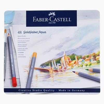 Goldfaber Aqua aquarelpotlood set 48 kleuren blik 114648 Faber-Castell