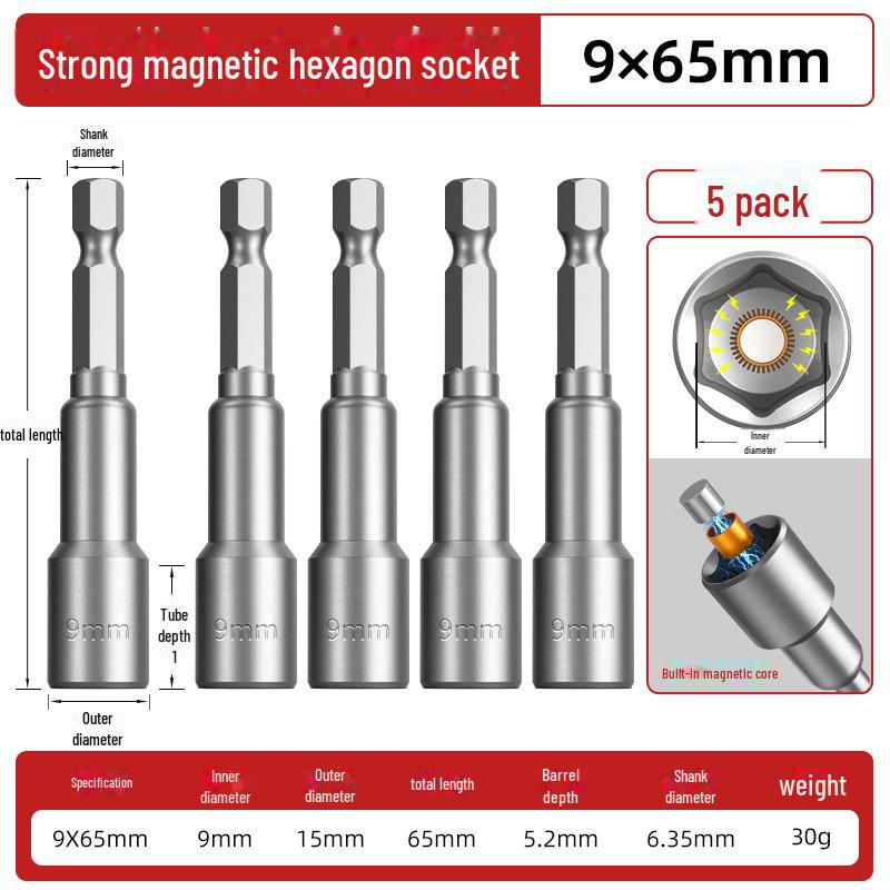 Dane Tools Magnetischer Inbusschlüssel und selbstschneidender Schraubendreher-Bohrersatz