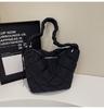 Rhombus down cotton clothing bag women's 2025 new large-capacity shoulder underarm bag winter messenger tote bag